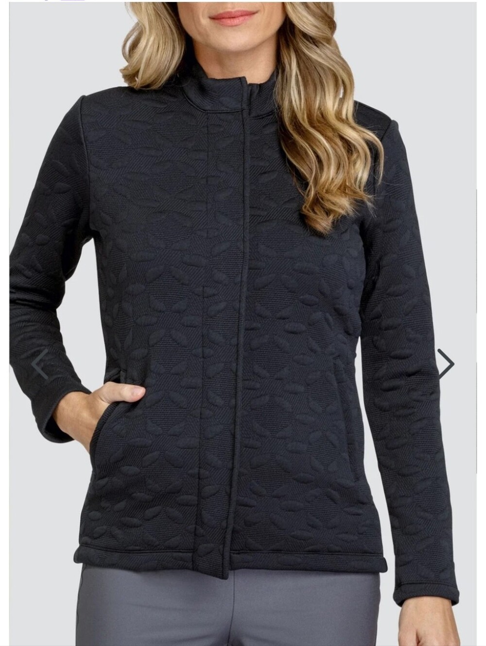 Tail Black Quilted Full-Zip Utility Jacket Size XS
